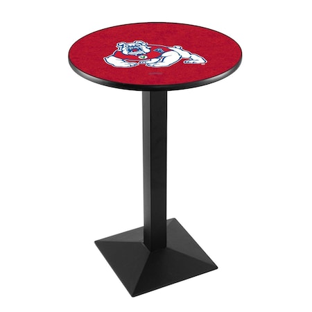 Holland Bar Stool Co 42" Blk Wrinkle Fresno State Pub Table L217B4228FresSt